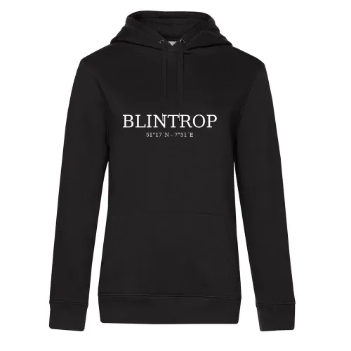 Blintrop Koordinaten Hoodie Frauen Queen Hooded