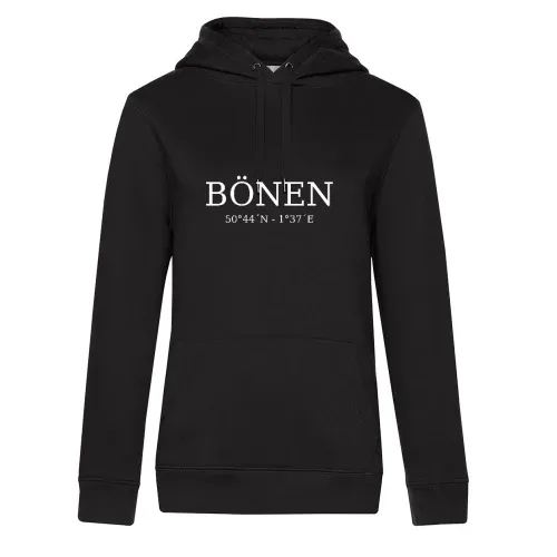 Bönen Koordinaten Hoodie Frauen Queen Hooded