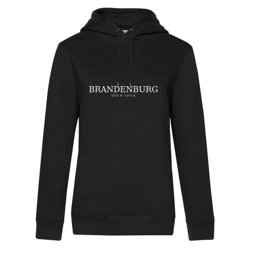 Brandenburg Koordinaten Hoodie Frauen Queen Hooded