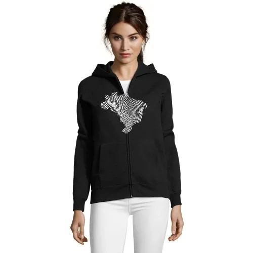 Brasilien Fingerabdruck Frauen Hoodie