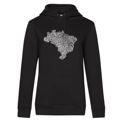 Brasilien Fingerabdruck Hoodie Frauen Queen Hooded