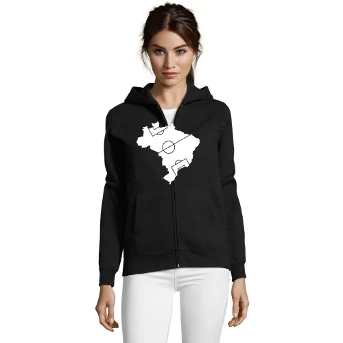 Brasilien Fußballfeld Frauen Hoodie