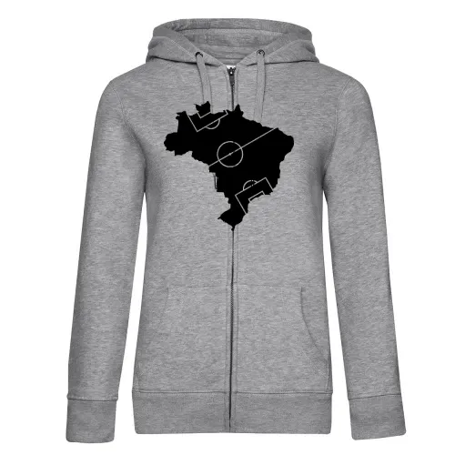Brasilien Fußballfeld Frauen Hoodie