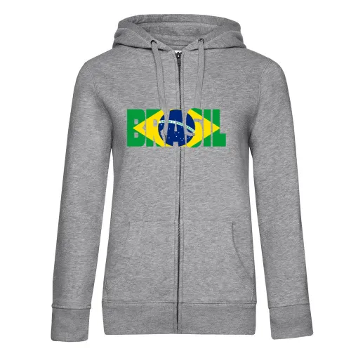 Brasilien mit Fahne Frauen Hoodie