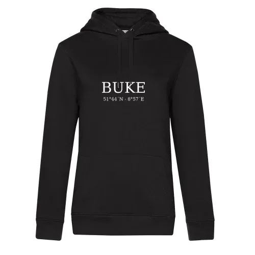 Buke Koordinaten Hoodie Frauen Queen Hooded