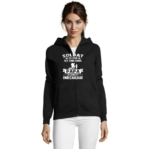 Bundeswehr Vater Ehre - Soldat Papa mit Tochter Frauen Hoodie