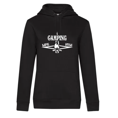 Camping Lifestyle Campfire Frauen Hoodie Camping Lifestyle Campfire Hoodie