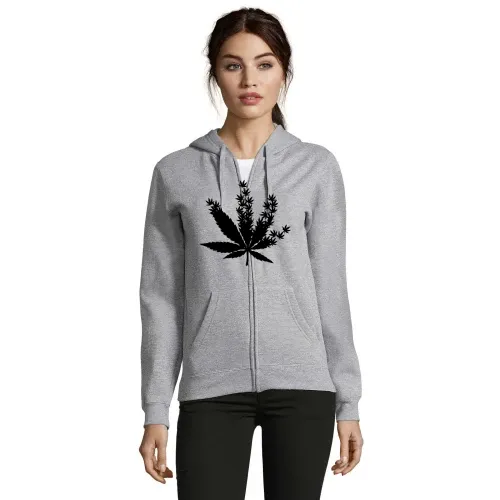 Cannabis aus Cannabisblättern Frauen Hoodie