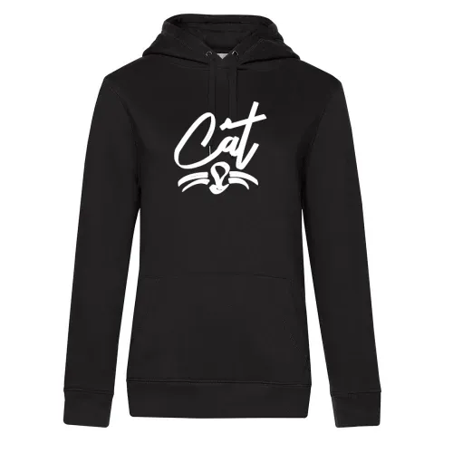 CAT Katzen T-Shirt Geschenkidee Hoodie Frauen Queen Hooded