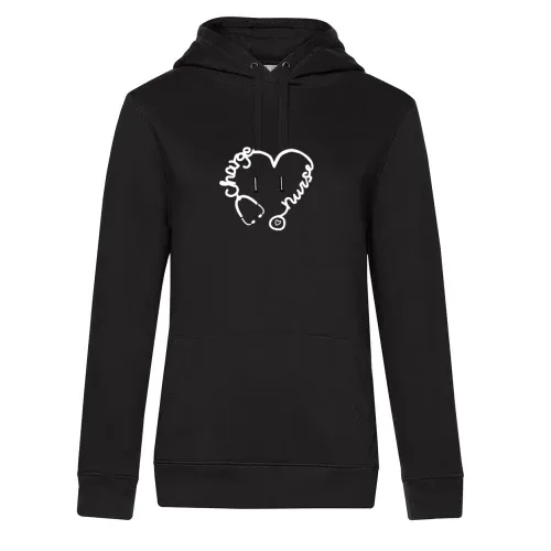 Charge Nurse Stethoskop Herz Krankenpflege Hoodie