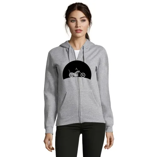 Chopper im Sonnenuntergang Frauen Hoodie