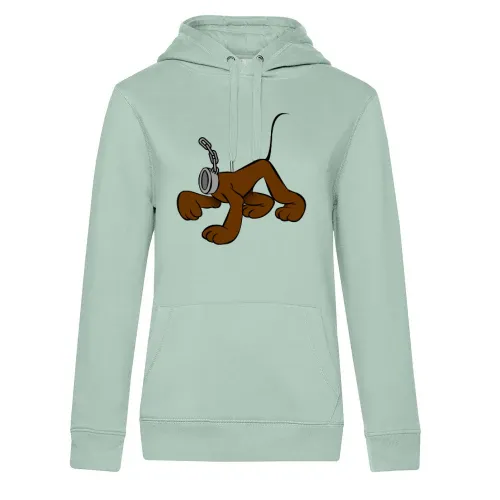 Comic Hund ohne Kopf an der Leine Hoodie