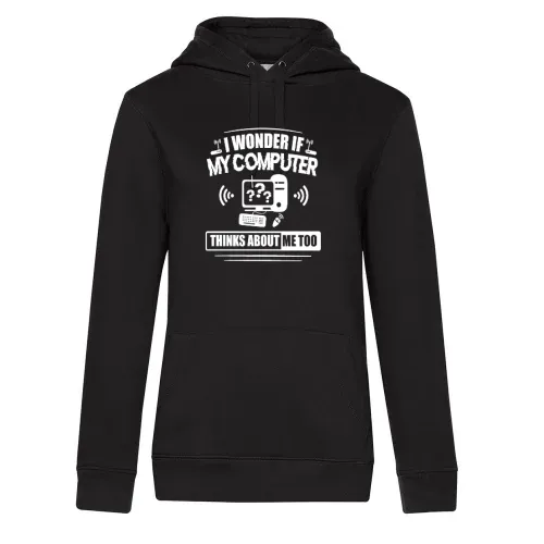 Computer Liebhaber Informatiker Büro Job Admin Hoodie Frauen Queen Hooded