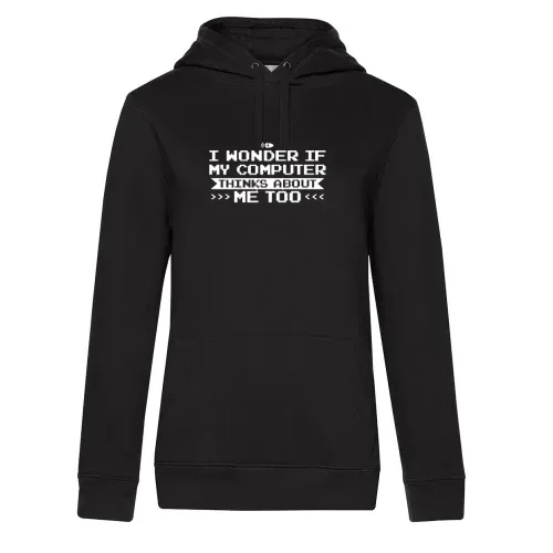 Computer Liebhaber Informatiker Büro Job Admin Hoodie Frauen Queen Hooded