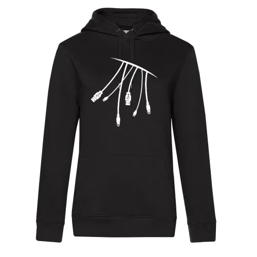 Computerkabel Frauen Hoodie
