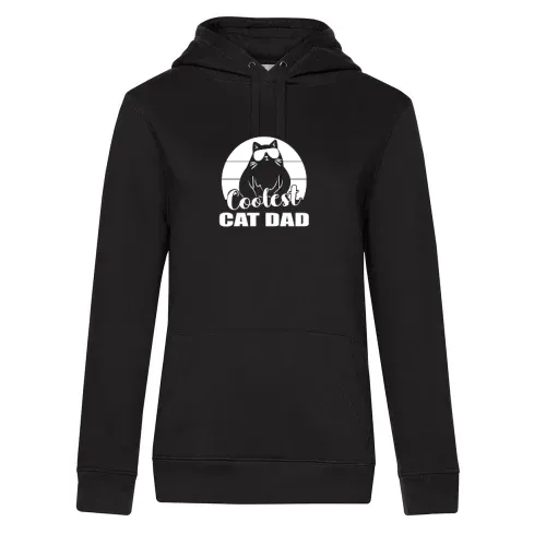 Coolest Cat Dad Katzenliebhaber Männer Hoodie