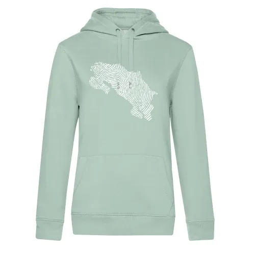 Costa Rica Fingerabdruck Frauen Hoodie Costa Rica Fingerabdruck Hoodie
