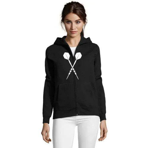 Dartpfeil Kreuz Frauen Hoodie