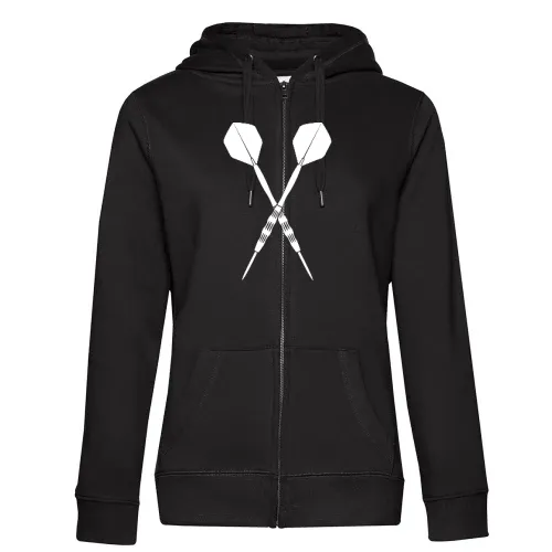 Dartpfeil Kreuz Frauen Hoodie