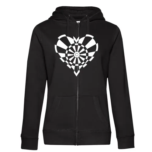 Dartscheiben Herz Frauen Hoodie