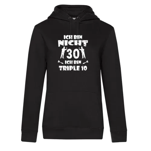 Dartspieler 30 Geburtstag Triple 10 Dart Geschenk Hoodie