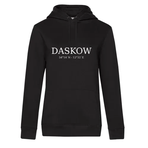 Daskow Koordinaten Hoodie Frauen Queen Hooded