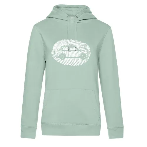 Daumenabdruck Trabi Frauen Hoodie