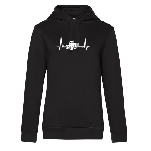 DDR Trecker Herzschlag K700 Schlepper Traktor Puls Frauen Hoodie