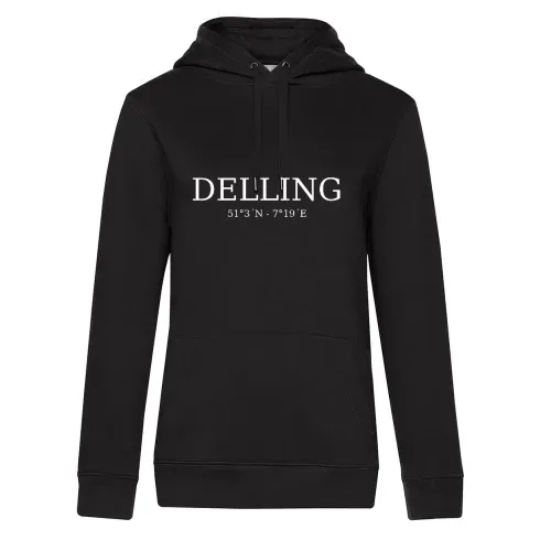 Delling Koordinaten Frauen Hoodie Delling Koordinaten Hoodie