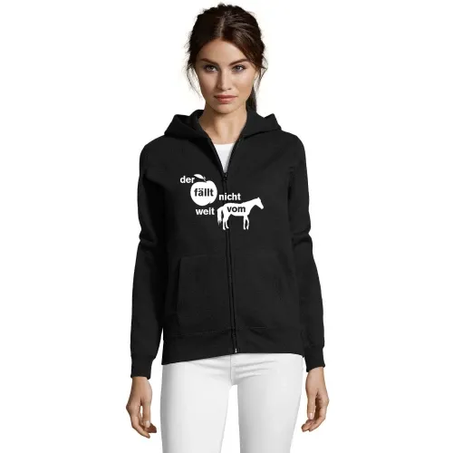 der Apfel fällt nicht weit vom Pferd Frauen Hoodie