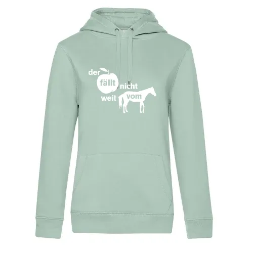 der Apfel fällt nicht weit vom Pferd Frauen Hoodie