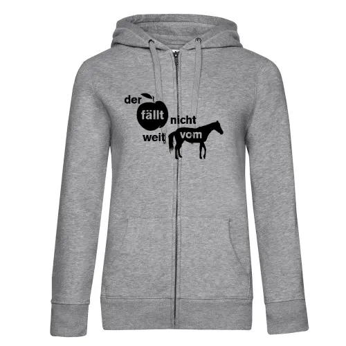 der Apfel fällt nicht weit vom Pferd Frauen Hoodie
