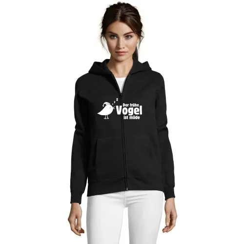der frühe Vogel ist müde Frauen Hoodie