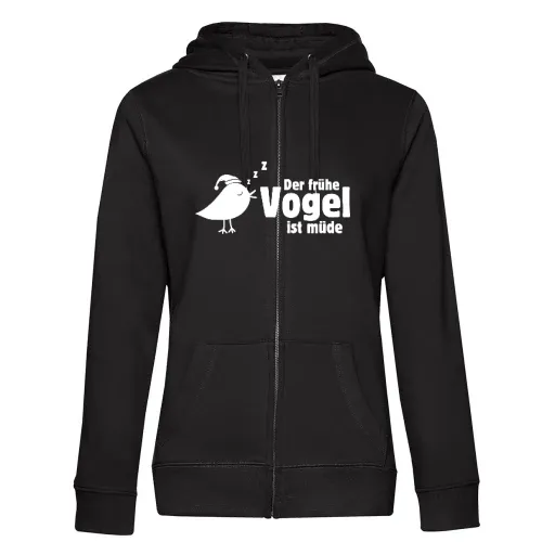 der frühe Vogel ist müde Frauen Hoodie