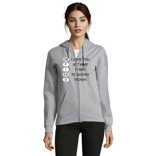 Die Sprachen der Liebe Frauen Hoodie