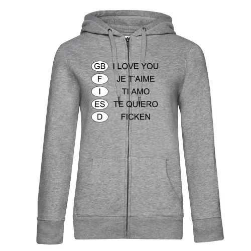 Die Sprachen der Liebe Frauen Hoodie