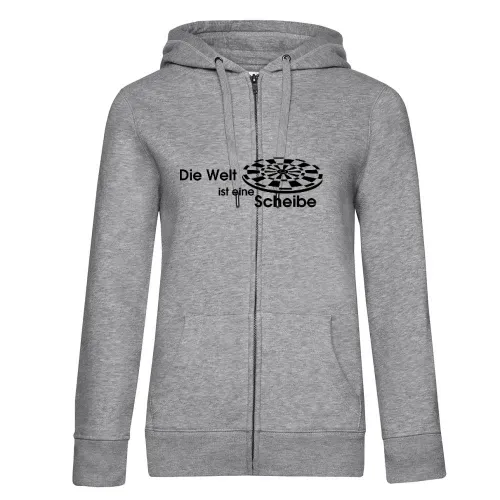 Die Welt ist eine Scheibe Frauen Hoodie
