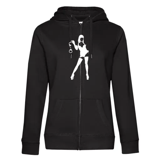 Domina mit Handschellen Frauen Hoodie