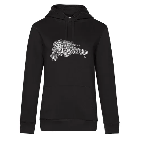 Dominikanische Republik Fingerabdruck Frauen Hoodie Dominikanische Republik Fingerabdruck Hoodie
