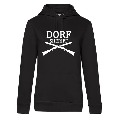 Dorf Sheriff gekreuzte Flinten Frauen Hoodie