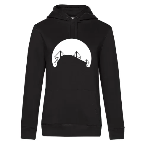Dortmunder Fussballstadion im Sonnenuntergang Frauen Hoodie