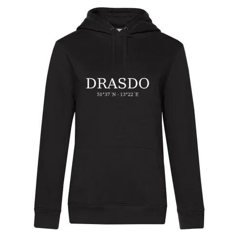 Drasdo Koordinaten Hoodie Frauen Queen Hooded