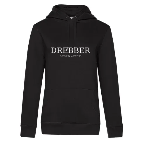 Drebber Koordinaten Hoodie Frauen Queen Hooded