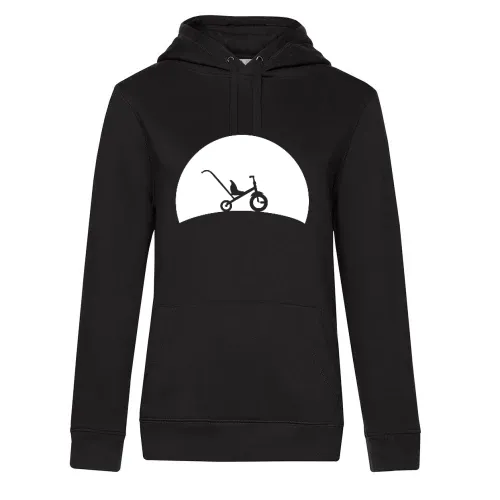Dreirad im Sonnenuntergang Hoodie Frauen Queen Hooded