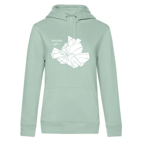 Dresden Karte Frauen Hoodie