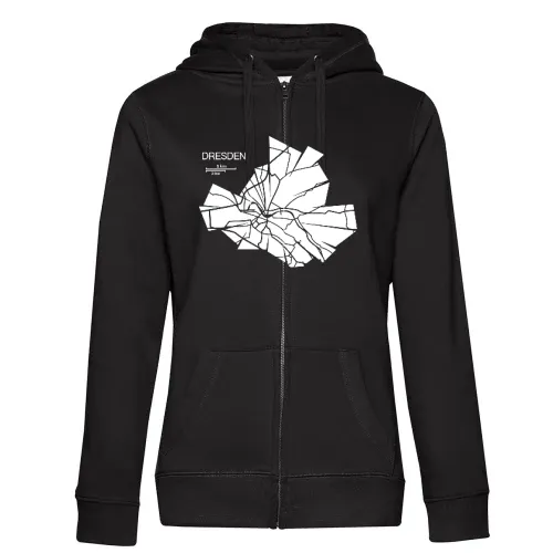 Dresden Karte Frauen Hoodie