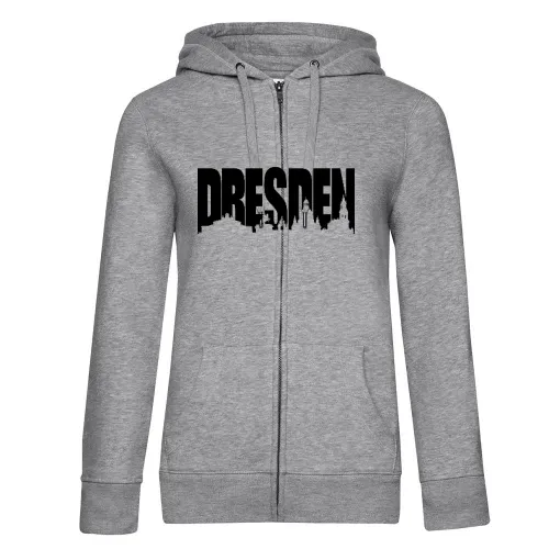 Dresden Skylineschatten Frauen Hoodie