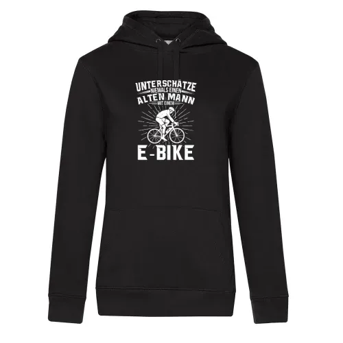 E-Bike Bike Mountainbike Fahrrad Motiv MTB Ebike Hoodie Frauen Queen Hooded
