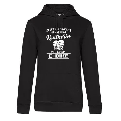 E-bike Fahrrad Oma Rentnerin Ebike Ruhestand Hoodie Frauen Queen Hooded