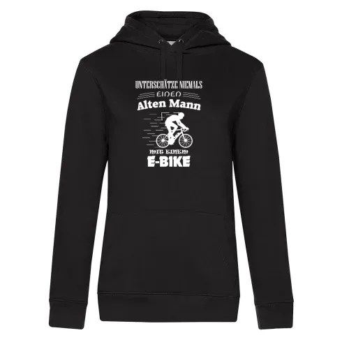 E-Bike Rentner Fahrrad Radfahrer Fahrradfahren Hoodie